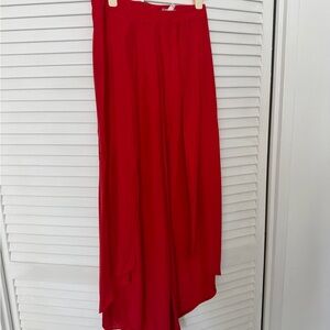 Women's Red Maxi Dress with Flowing Silhouette